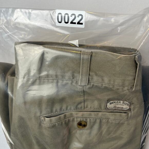 VTG‎ Bugle Boy Pants Mens 31x30 Tan Baggy Pleated Khakis Y2K 80s 90s Tapered - Picture 12 of 12